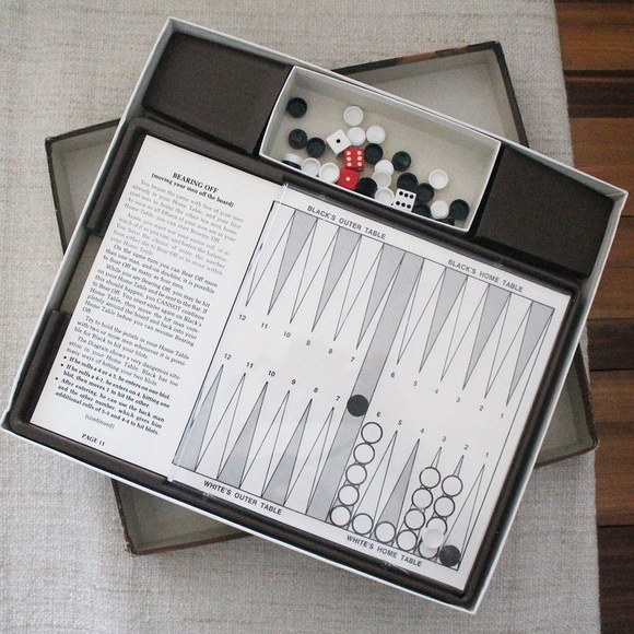 Vintage 1974 Backgammon Tutor Board Game - Picture 2 of 3